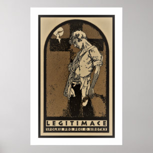 Poster Mucha Orphans Vintages et Animaux