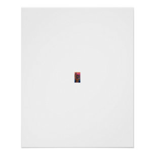 Poster Mudra Main Bouddha Lueur Arc-en-ciel