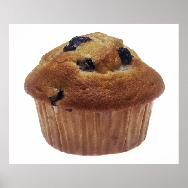 Poster Muffin aux bleuets (Devant)
