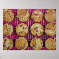 muffins aux fraises