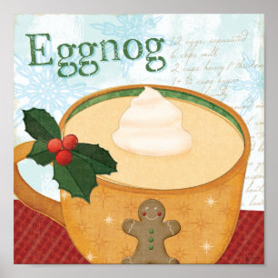 Poster Mug de Noël avec Eggnog