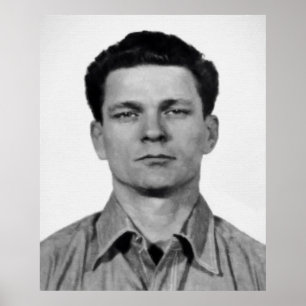 Poster MUGSHOT de FRANK MORRIS - ALCATRAZ ESCAPEE