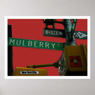 Poster "Mulberry Street : Little Italy" New York City