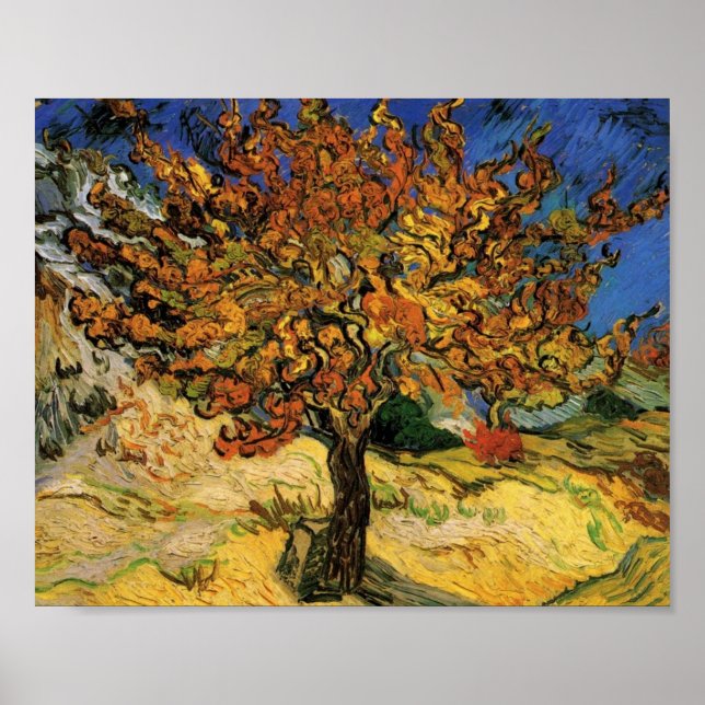 Poster Mulberry Tree (F637) Van Gogh Fine Art (Devant)