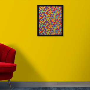 Poster multicolore Art mur Poster Motif