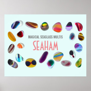 Poster Multis de Seaham Sea Glass