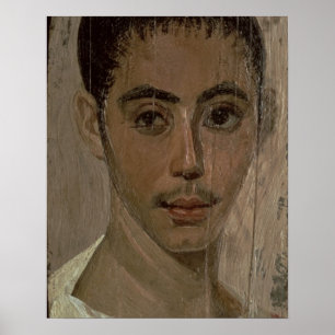 Poster Mummy Portrait of a Boy with an Injured Eye, from