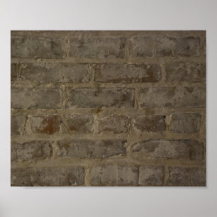 Poster Mur de briques rustique