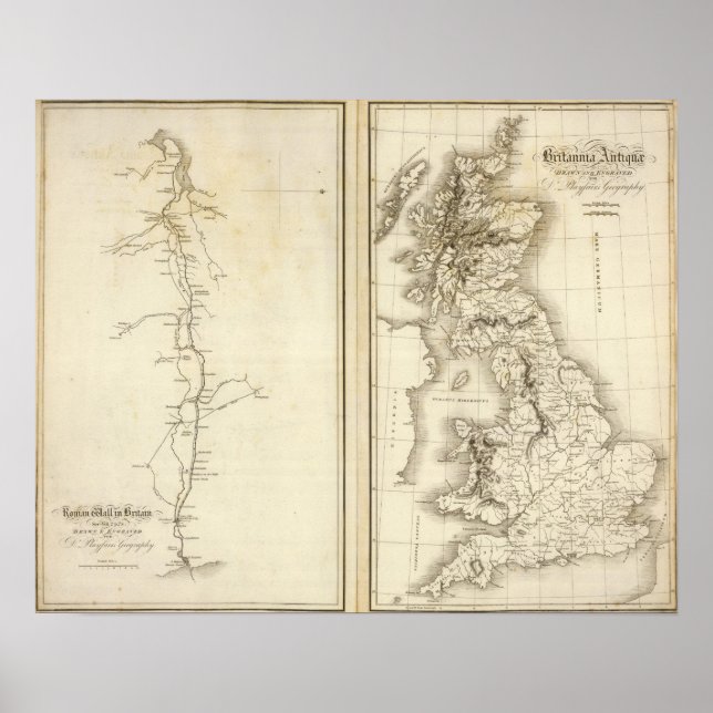 Poster Mur romain en Grande-Bretagne (Devant)