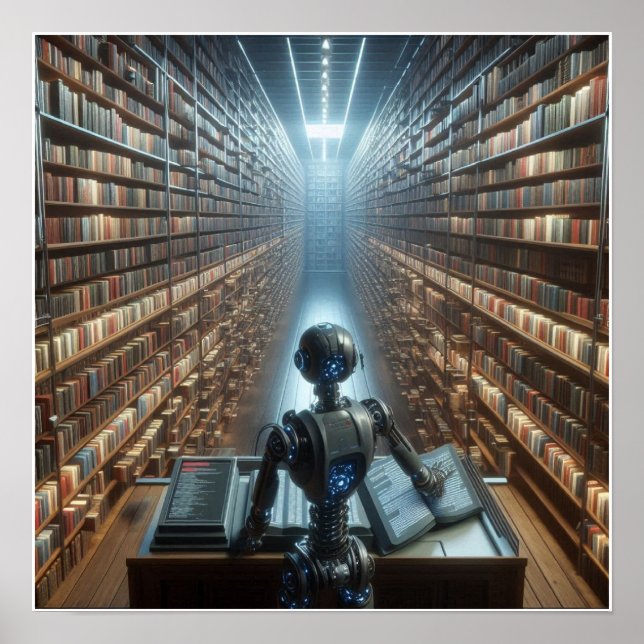 Poster mural de la bibliothèque robotique personna (Devant)