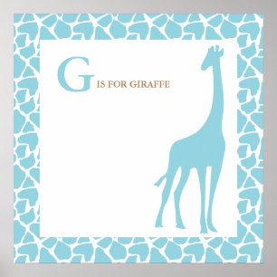 Poster mural Giraffe Baby Bedroom