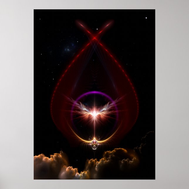 Poster mural Peridin Fractal Art (Devant)