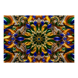 Poster murale avec design couleur Brésil