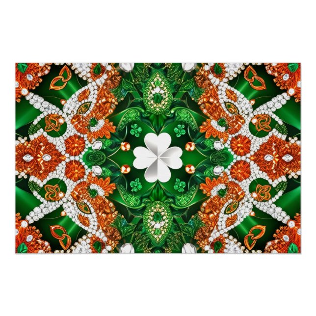 Poster murale avec design irlandais (Devant)