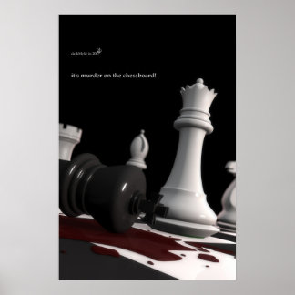 Poster Murder on the Chessboard - Print