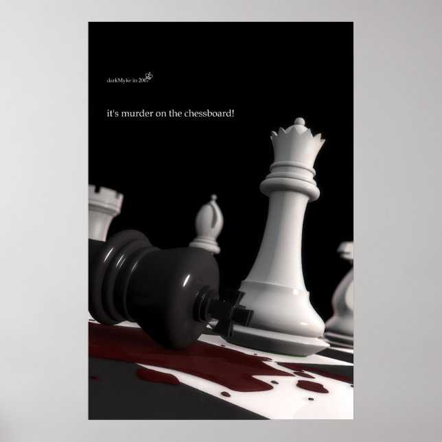 Poster Murder on the Chessboard - Print (Devant)