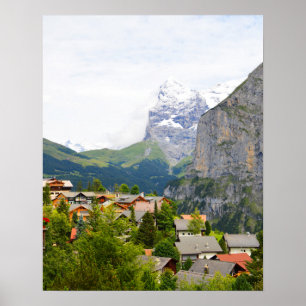 Poster Murren en Suisse