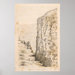 Poster Murs de cratère, Kilauea, Hawaï