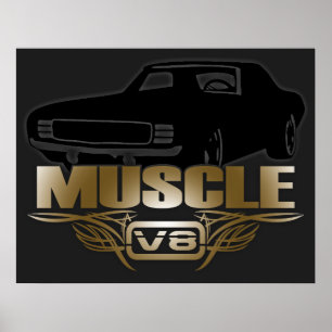 Poster Muscle Voiture V8
