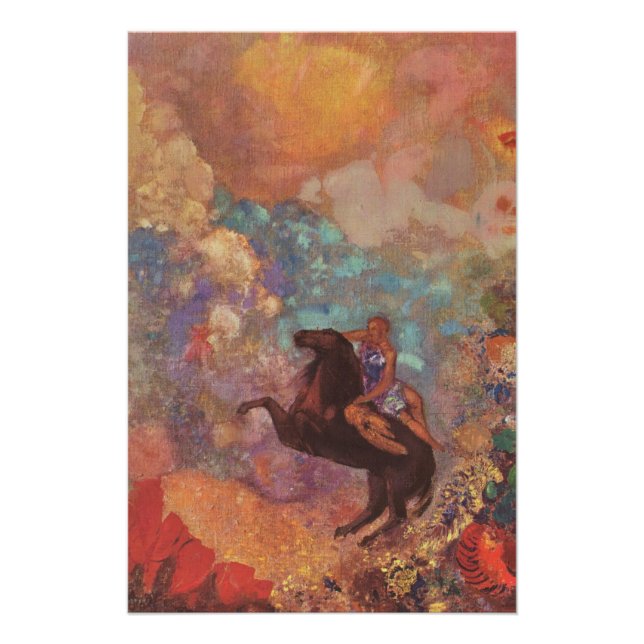 Poster Muse auf Pegasus (Redon, 1900) (Devant)