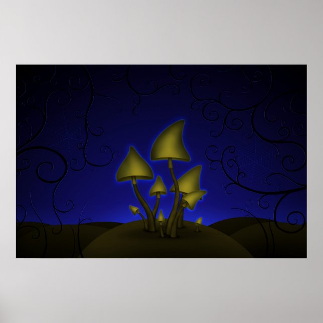 Poster Mushrooms (Halloween Night) (Devant)