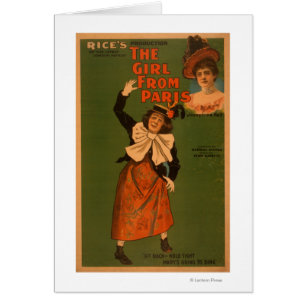 Poster musical du théâtre "La Fille de Paris"