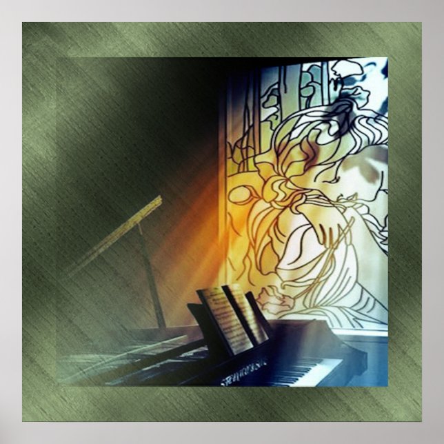 Poster Musique et toile de verre tendue Imprimer (Devant)