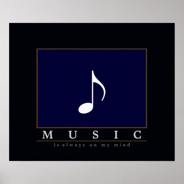 Poster musique toujours dans mon esprit (Devant)