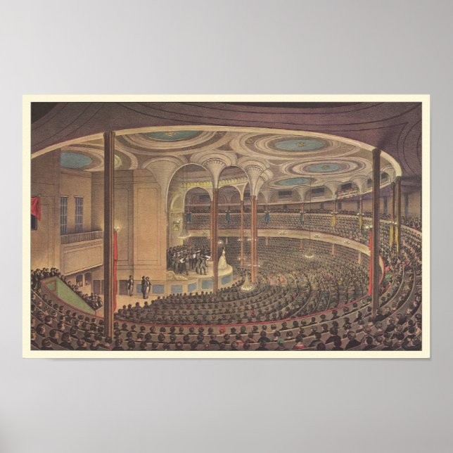 Poster Musique vintage, Jenny Lind, Chanteur d'opéra suéd (Devant)