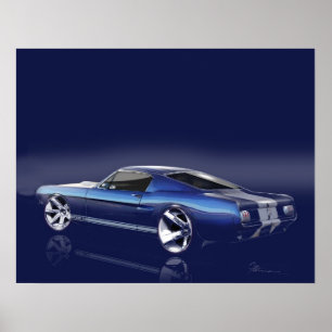 Poster Mustang de 1965 classiques