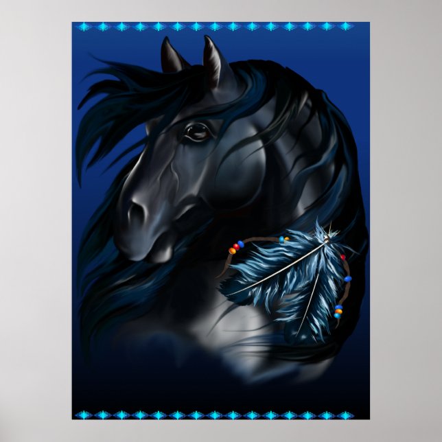 Poster Mustang Print (Devant)