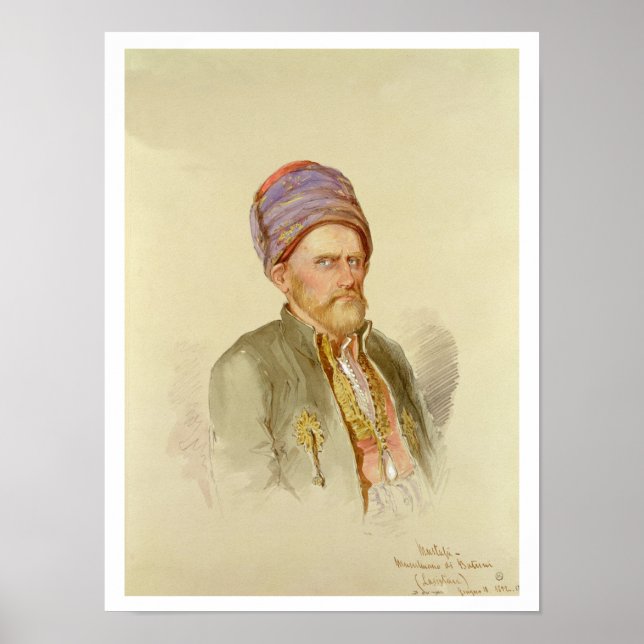 Poster Mustapha - musulman from Batum, c.1852 (Devant)