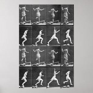 Poster muybridge lady saut