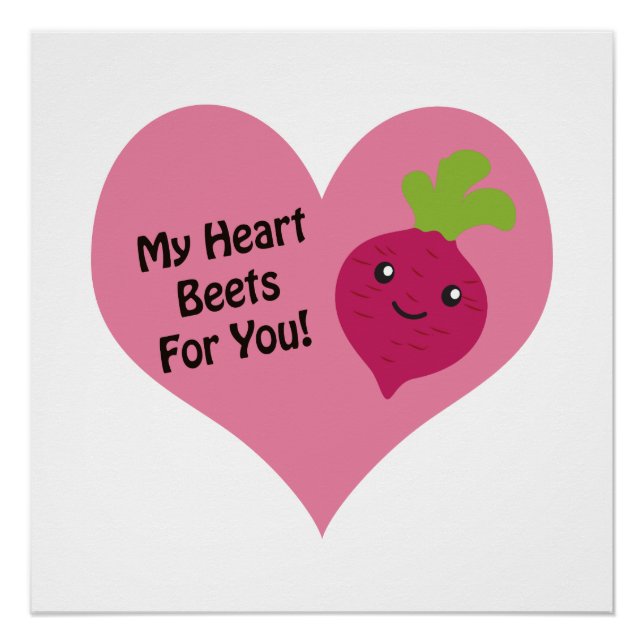 Poster My Heart Beets for you (Devant)