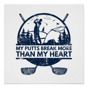Poster My Putts Bref Plus Drôle Cadeaux De Golf