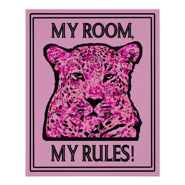Poster My room, my rules! (Devant)