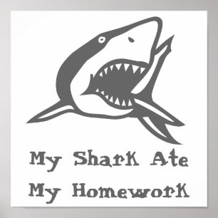 Poster My Shark Ate My Homework