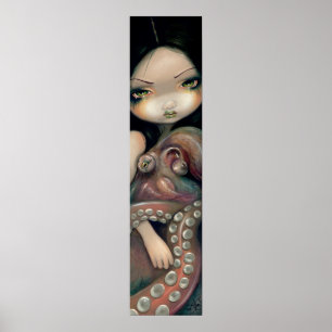 Poster My Tentacled Friend ART IMPRIMER poulpe mermaid go