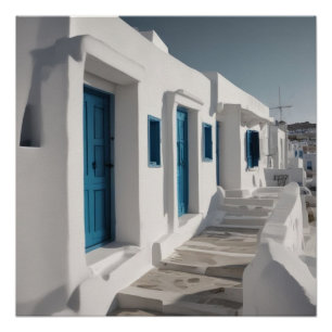 Poster Mykonos Grèce Travel