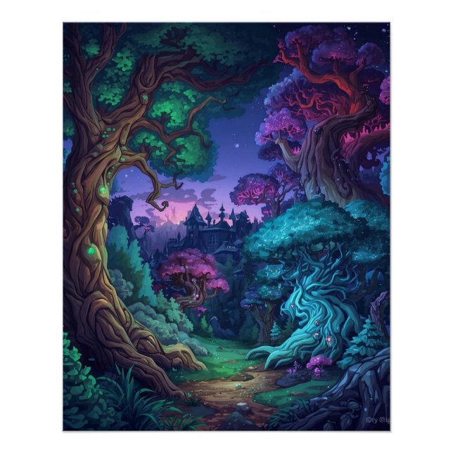 Poster Mystic Forest Realm (Devant)