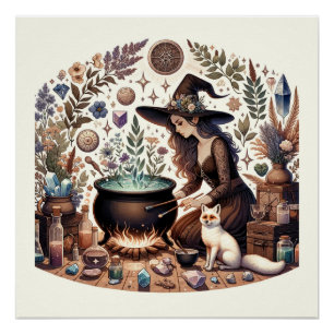 Poster Mystic Herbalist : L'art de la cuisine et de la sa