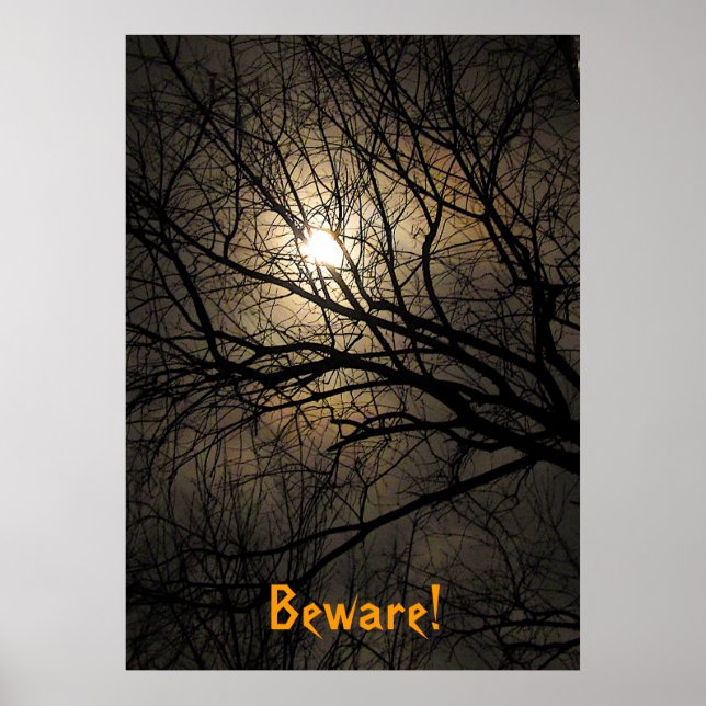 Poster Mystical Moon Halloween (Devant)
