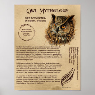 POSTER MYTHOLOGIE OWL