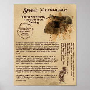 POSTER MYTHOLOGIQUE SNAKE