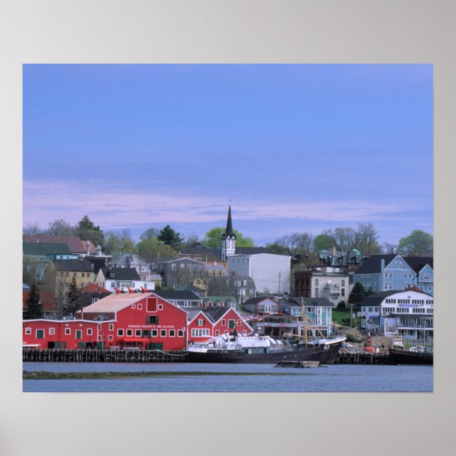 Poster N.A. Canada, Nouvelle-Écosse. Une vue de Lunenburg (Devant)
