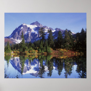 Poster N.A., États-Unis, Washington, Mt. Baker & Snoqualm