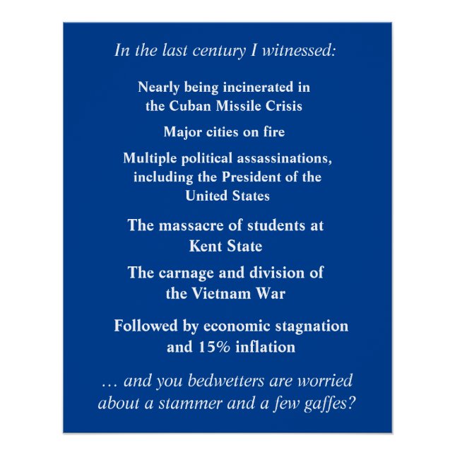 Poster N’ayez pas peur de soutenir Joe Biden (Devant)