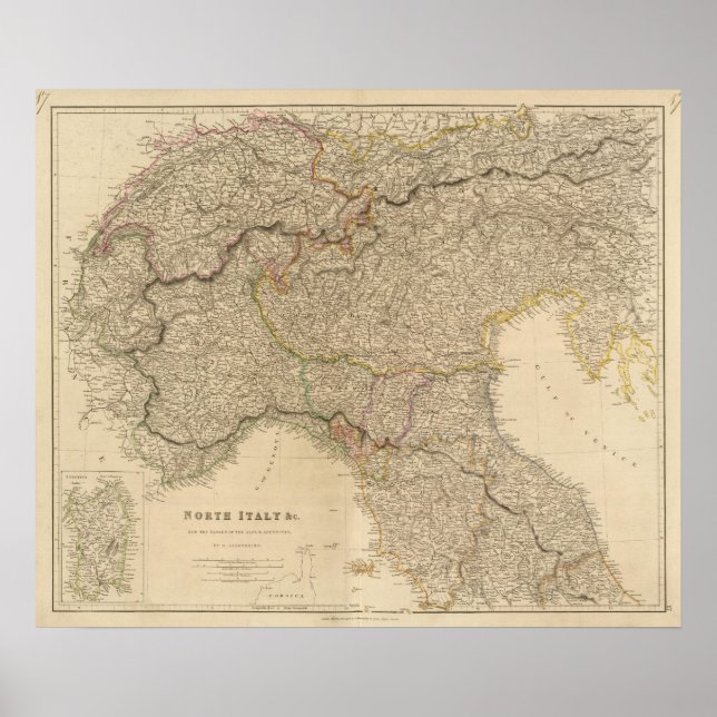 Poster N Italie, Alpes (Devant)