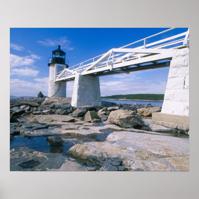 Poster NA, États-Unis, Maine, Port Clyde.  Marshall Point (Devant)