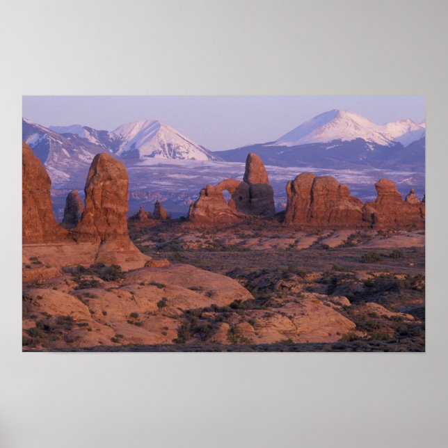 Poster NA, USA, Utah, Arches National Park. Jardin de (Devant)